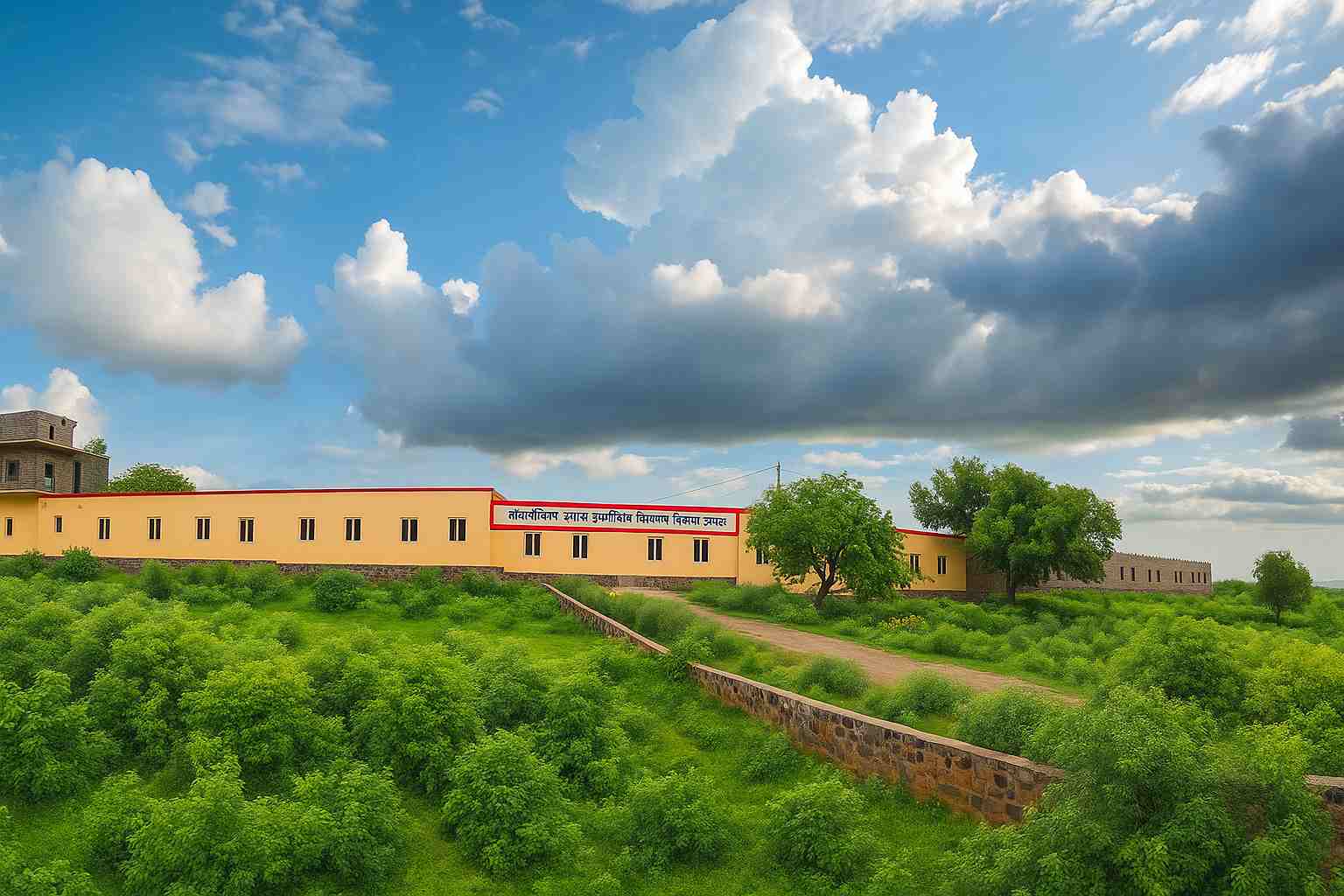 Indian school students group